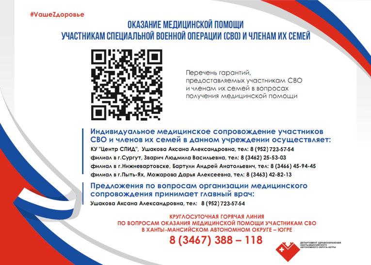 Оказание медицинской помощи участникам СВО